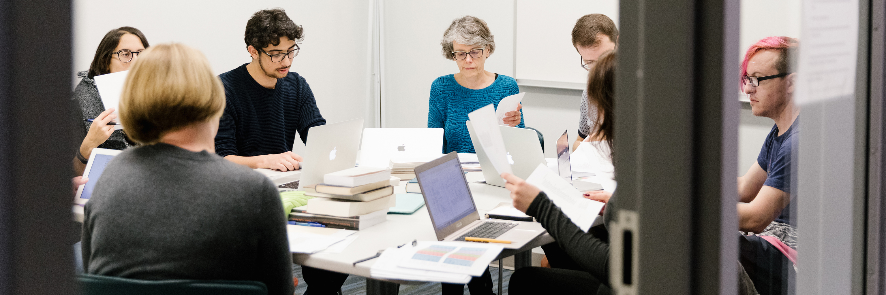 The Old Occitan Reading Group meets to read selections in Old Occitan.