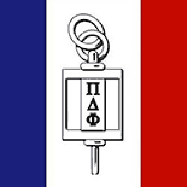 Pi Delta Phi symbol.