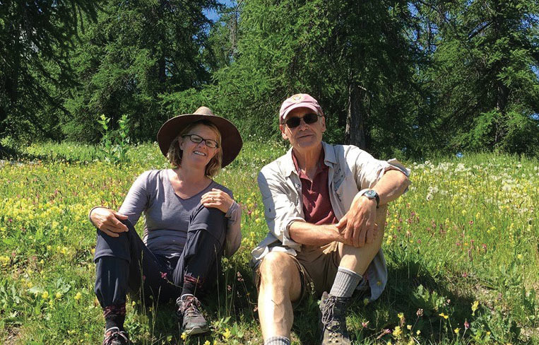 Kelly Sax and Michael Hamburger in Provence