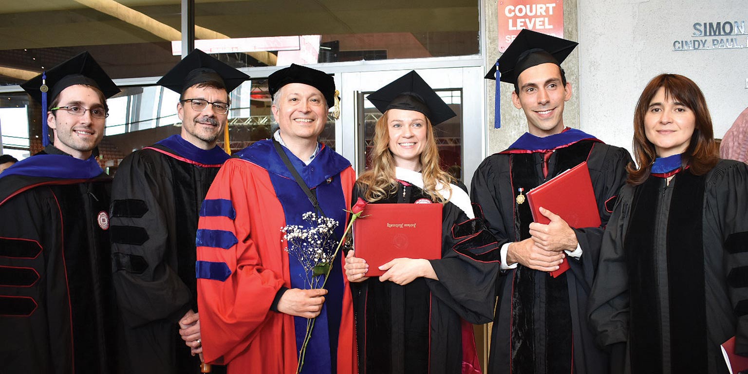 Department of French and Italian graduates. 