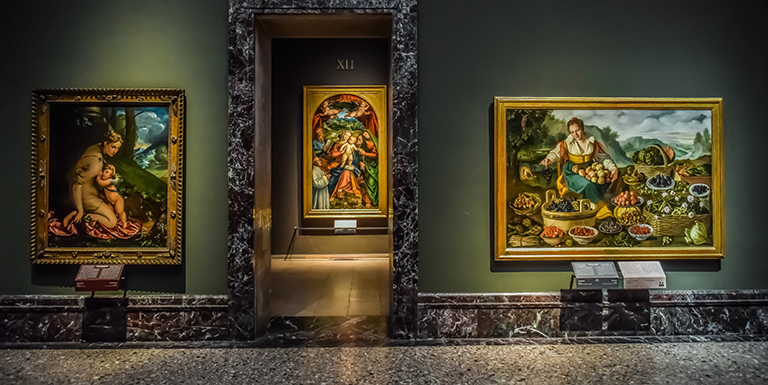 Art museum in Milan, Italy.