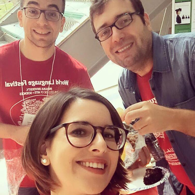 Posed image from the World Language Festival.